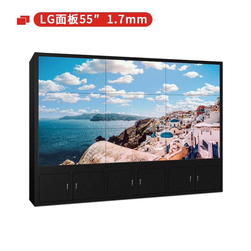 鼎創視界55英寸LG面板1.7mm拼縫液晶拼接屏